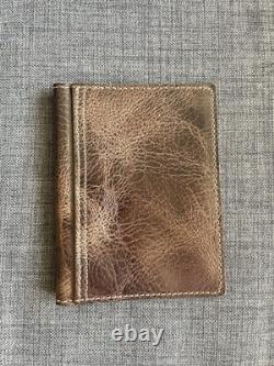 Couvreur en cuir marron foncé A6 Folio Maverick de l'extrêmement rare Chic Sparrow Nouveau