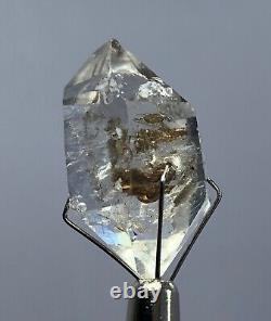 Cristal double terminé en quartz de pétrole extrêmement rare de 24ct en provenance du Pakistan.
