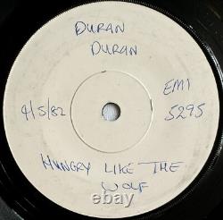 DURAN DURAN - Affamé Comme Le Loup - Test Pressing UK 1-Sided 7 Extrêmement Rare