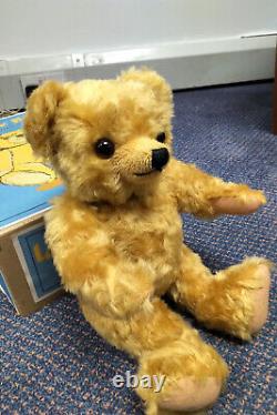 Découverte extrêmement rare: Ours Merrythought Winne de Winnie l'ourson de Holts Toys neuf dans sa boîte