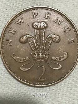 Des Ordures Extrêmement Rares ! Worth 2p! 1971 2p New Pence Coin, Mintage 1 454 856 250