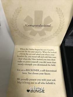 Destiny 2 Reckoner Seal Pin Bungie Récompense! Règles Extérieures