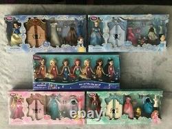 Disney Store 2013 Ariel Et Sisters Mini Poupées + 4 Ensembles De Jeu Princess Wardrobe