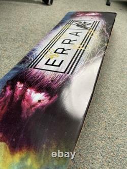 ERRAT DRIFT SKATEBOARD SIGNE Planche Extrêmement Rare Neuve Jamais Utilisée Metalcore