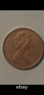 EXTREMEMENT RARE ET PRÉCIEUX ! 2p 1971 2p New Pence Pièce. OBJET DE COLLECTION