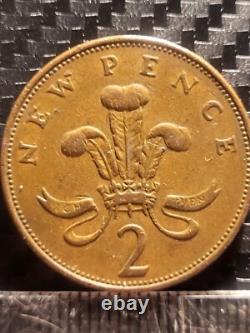 EXTREMEMENT RARE ET PRENIEUX ! 2p 1971 2p New Pence Pièce. OBJET DE COLLECTION