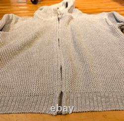 EXTREMEMENT RARE ! NOUVEAU Veste à capuche zippée Ecolution 100 % chanvre