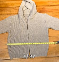 EXTREMEMENT RARE ! NOUVEAU Veste à capuche zippée Ecolution 100 % chanvre