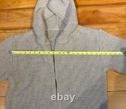 EXTREMEMENT RARE ! NOUVEAU Veste à capuche zippée Ecolution 100 % chanvre