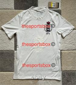 EXTREMEMENT RARE Nouveau T-shirt d’échauffement officiel Nike Angleterre 1872 150e anniversaire. S
