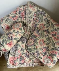 Ensemble de couvre-lit matelassé vintage Laura Ashley, extrêmement rare et tout neuf