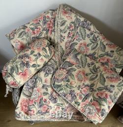 Ensemble de couvre-lit matelassé vintage Laura Ashley, extrêmement rare et tout neuf