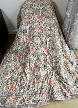Ensemble de couvre-lit matelassé vintage Laura Ashley, extrêmement rare et tout neuf
