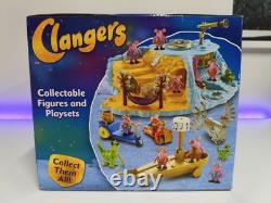 Ensemble de jeu Clangers Home Planet avec Granny Clanger. Neuf sous blister ! Extrêmement rare, en boîte.