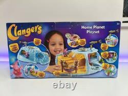 Ensemble de jeu Clangers Home Planet avec Granny Clanger. Neuf sous blister ! Extrêmement rare, en boîte.
