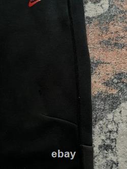 Ensemble de survêtement Nike Tech Fleece Rouge Noir Très Rare Nouvelle Saison Grande Taille Homme
