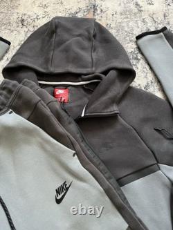 Ensemble de survêtement Nike Tech Fleece gris à deux tons, très rare, nouvelle saison, taille M pour homme