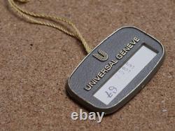 État de stock ancien extrêmement rare, bracelet intégré Universal Genève