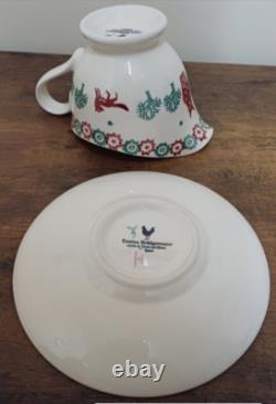 Extêmement Rare Emma Bridgewater 1er Noël JOIE BOL À SAUCE/JUG & SOUS-ASSIETTE Neuf