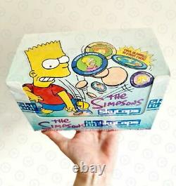 Extremely Rare 90's La Boîte Scellée De L'usine Simpsons Skycaps Pogs & Slamers