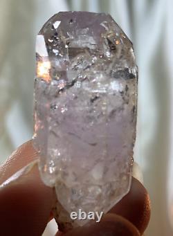 Extremely Rare Anhui Amethyst Galaxy Mist Phantom Terminated Quartz Crystal 11