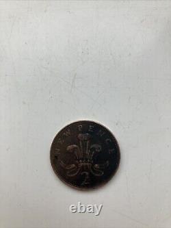 Extrêmement RARE 1981, NOUVELLE PENCE 2p Pièce Royaume-Uni ARTICLE DE COLLECTION