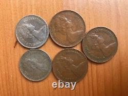 Extrêmement Rare 1968-1978 New Pence 5p £ Et 2 P Nouveau 1971-19802