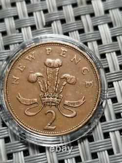 Extrêmement Rare 1971 2p New Pence Et 1p New Penny Coin