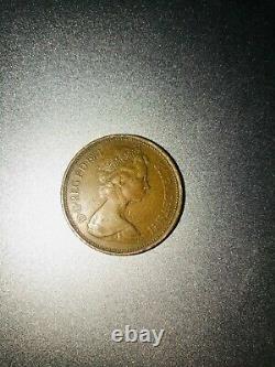 Extrêmement Rare 1971 2p Nouveau Pence Coin Moneta Rara 1971