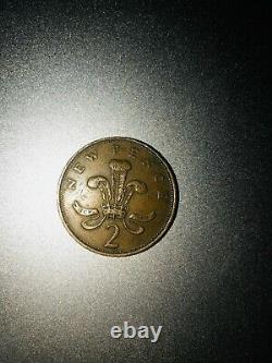 Extrêmement Rare 1971 2p Nouveau Pence Coin Moneta Rara 1971