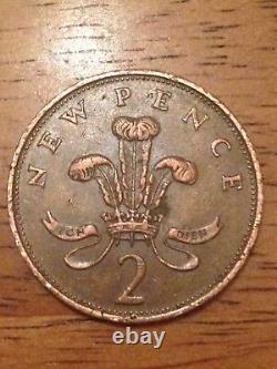 Extrêmement Rare 1979 New Pence Coin 2p