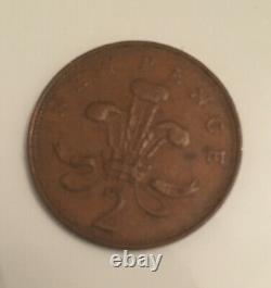 Extrêmement Rare! 2p 1971 2p New Pence Coin