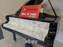 Extrêmement Rare Autographié Piano Signé Par Michael Jackson, Elton John + 38 Plus