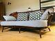 Extrêmement Rare Ercol Double Bow 3 Seater Sofa With New Cushions, Mid Century