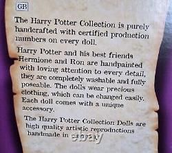 Extrêmement Rare Harry Potter Poupée Allemande Gotz Doll. 2001 Bnib Tout Nouveau Dans La Boîte