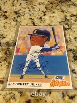 Extrêmement Rare Ken Griffey Jr. Jumbo Score Allstar Certifié Auto. Ebay 1/1