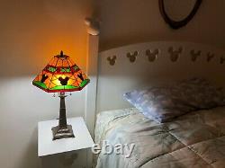 Extrêmement Rare Mickey Mouse Mosaic Tiffany-style Vitrail Table Lamp-mint