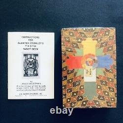 Extrêmement Rare New Vintage 1983 Aleister Crowley Thoth Tarot Cards Complete Box