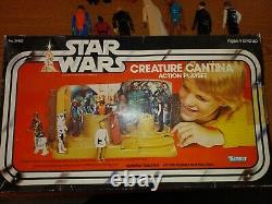 Extrêmement Rare Scelled Vintage Star Wars Creature Cantina! + Chiffres De Bonus