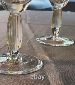 Extrêmement rare ! 2 verres à martini Villeroy & Boch New Cottage / pieds ambre