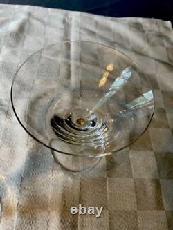 Extrêmement rare ! 2 verres à martini Villeroy & Boch New Cottage / pieds ambre