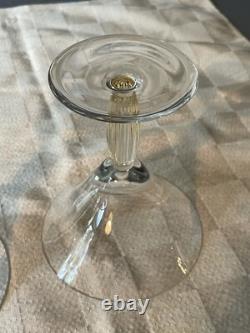Extrêmement rare ! 2 verres à martini Villeroy & Boch New Cottage / pieds ambre