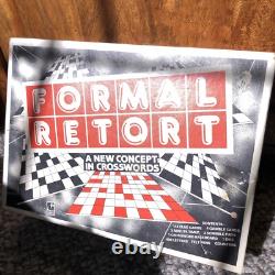 FORMAL RETORT Jeu de Société Vintage Un Nouveau Concept Dans les Mots Croisés EXTREMEMENT RARE 1987