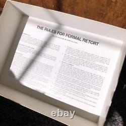 FORMAL RETORT Jeu de Société Vintage Un Nouveau Concept Dans les Mots Croisés EXTREMEMENT RARE 1987