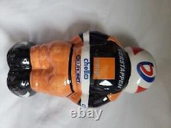 Figurine de caricature signée extrêmement rare de Jos Verstappen en combinaison de course Arrows