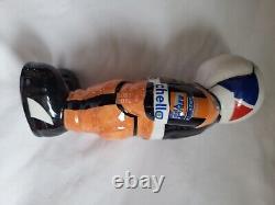 Figurine de caricature signée extrêmement rare de Jos Verstappen en combinaison de course Arrows