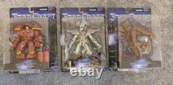 Figurines Starcraft. Neuf mais déballé. Extrêmement rare. Série 1. Les 3 figurines montrées.