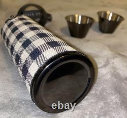 Flasque à hip et gobelets à shot Ted Baker Tartan Extrêmement Rare Vintage (Neuf sans boîte)