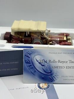 Franklin Mint 124 1911 Rolls-Royce Tourer Édition Limitée Extrêmement Rare NEUF