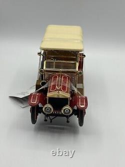 Franklin Mint 124 1911 Rolls-Royce Tourer Édition Limitée Extrêmement Rare NEUF